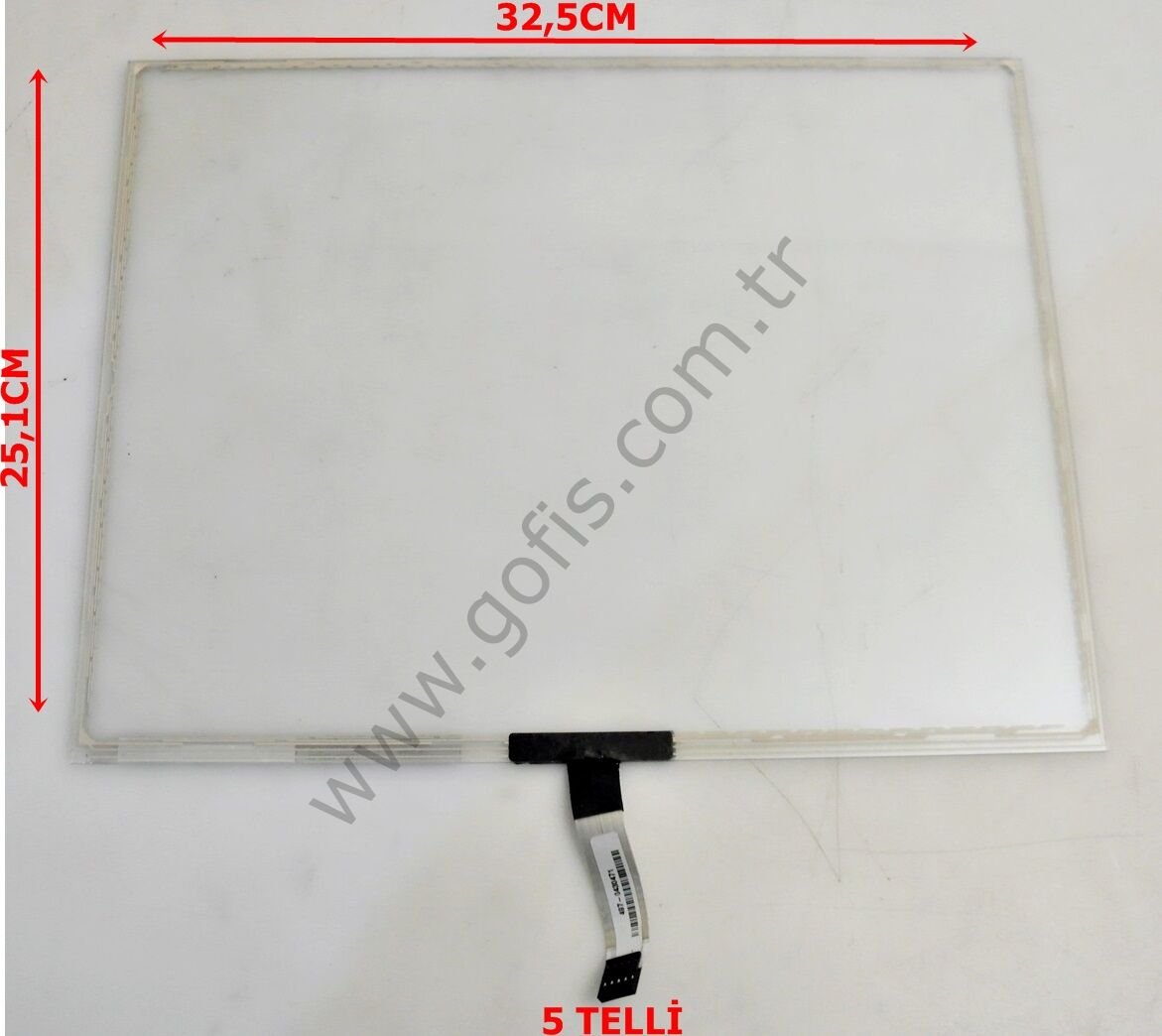 15'' TOUCH SCREEN DOKUNMATİK CAM 5 TELLİ 32,5CM X 25.1CM 13-8501-03-01