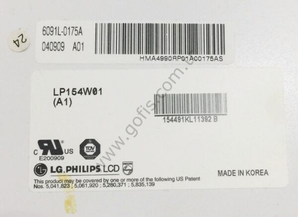LP154W01 A1 NOTEBOOK LCD EKRAN FLORESANLI 15.4'' 30 PİN