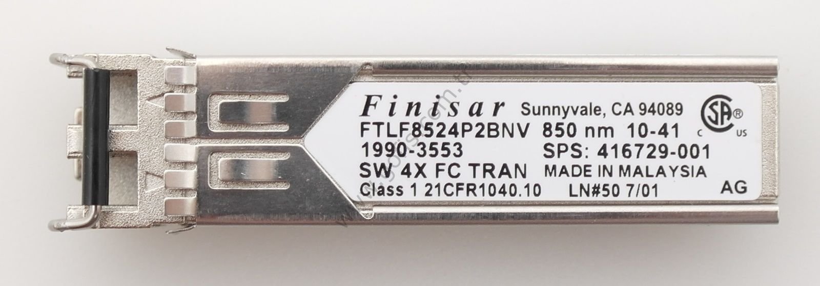 FİNİSAR FTLF8524P2BNV 4X 850NM SFP TRANSCEİVER MODÜL 1990-3553 21CFR1040.10 416729-001