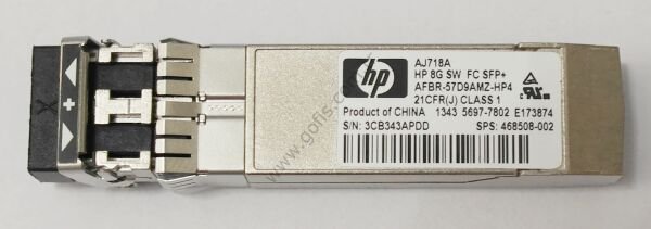 HP AJ718A 8G SW FC SFP+ TRANSCEİVER MODÜL AFBR-57D9AMZ-HP4 468508-002 5697-7802