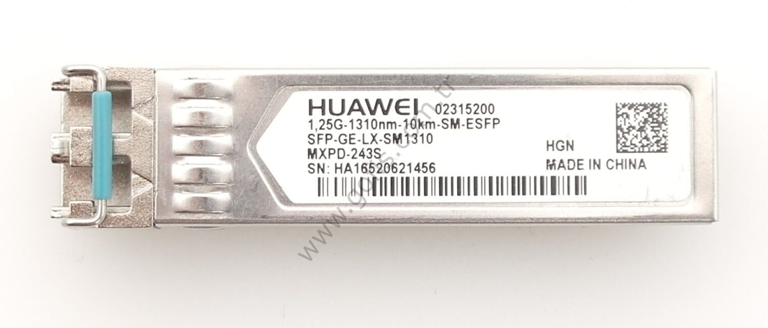 HUAWEİ SFP-GE-LX-SM1310 SFP TRANSCEİVER MODÜL 1,25G-1310NM-10KM-SM-ESFP 02315200 MXPD-243S