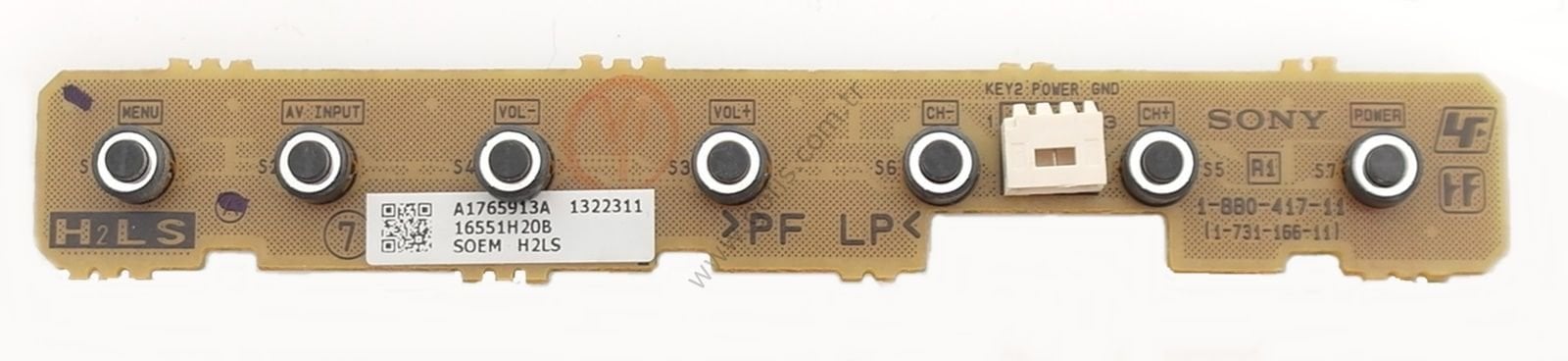 SONY KDL-32BX300 SONY KDL-40BX400 TUŞ TAKIMI 1-731-166-11 1-880-417-11 BUTTON BOARD