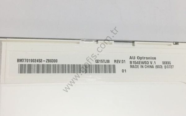 B154EW03 V.1 QD15TL08 REV:01 LCD EKRAN FLORESANLI 15.4'' 30 PİN