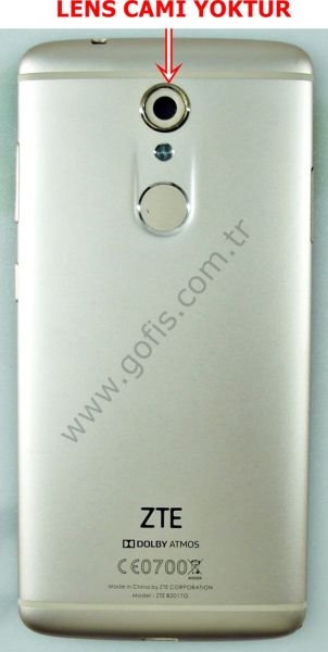ZTE AXON 7 MİNİ ARKA KASA KAPAK METAL GOLD %100 ORİJİNAL