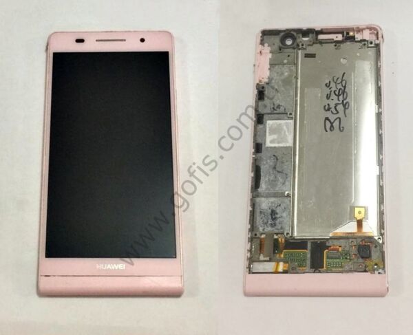 HUAWEİ ASCEND P6 LCD EKRAN DOKUNMATİK ÇITALI PEMBE %100 ORİJİNAL