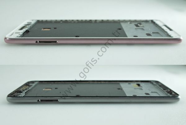 GENERAL MOBİLE GM5 PLUS ORTA KASA EKRAN ÇITASI %100 ORİJİNAL PEMBE - SİYAH