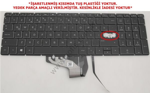 HP PAVİLİON 15-CB KLAVYE TÜRKÇE Q NBLB3A 910300167870 169000131000 *YEDEK PARÇA AMAÇLI*