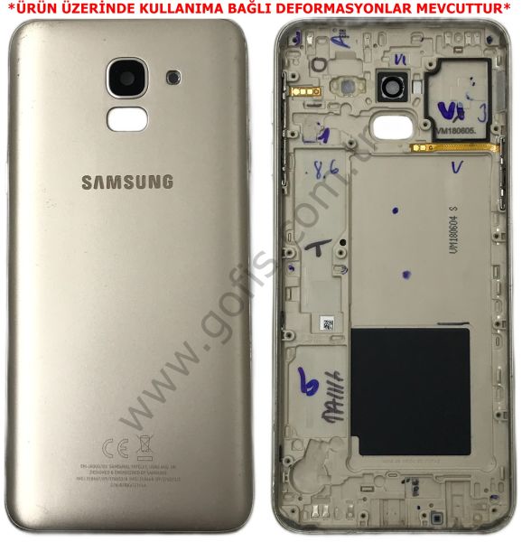 SAMSUNG GALAXY J6 KASA ARKA PİL BATARYA KAPAK ÇİFT SİM SM-J600G/DS %100 ORİJİNAL