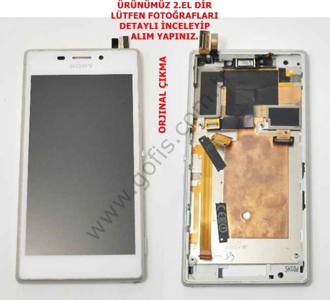SONY XPERİA M2 LCD EKRAN DOKUNMATİK ÇITALI BEYAZ %100 ORİJİNAL
