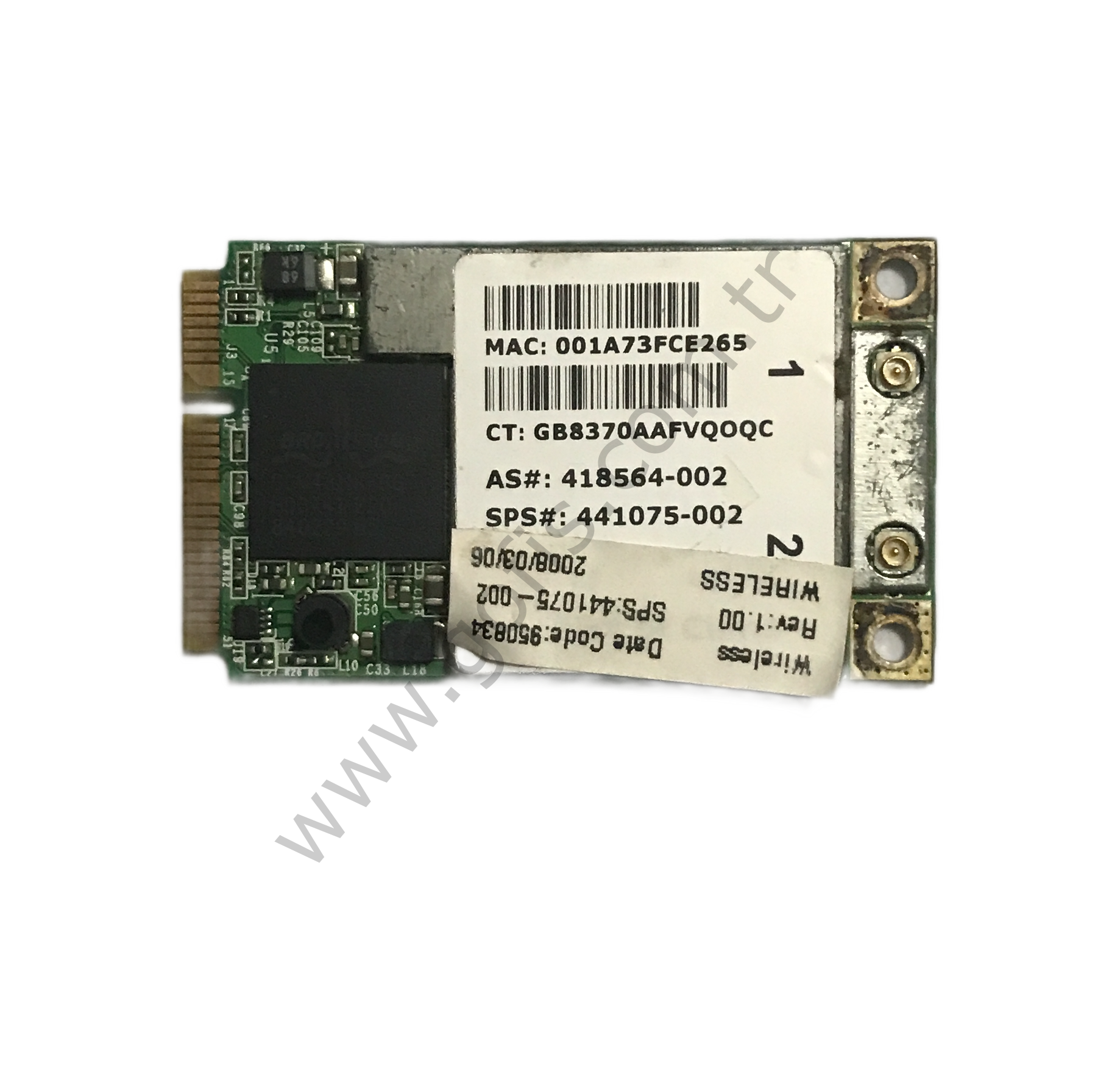 HP COMPAQ 6715S WİRELESS KART 418564-002 441075-002 WİFİ CARD