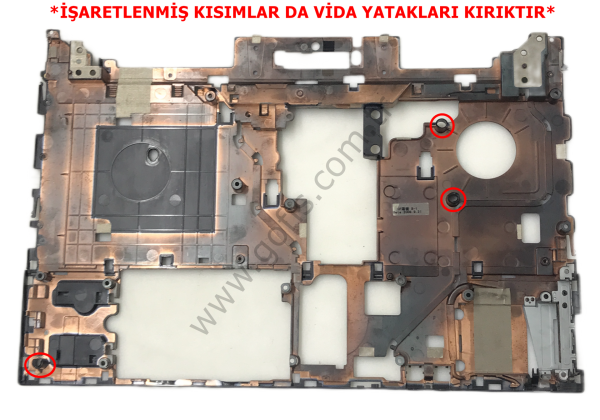 HP PROBOOK 4510S ÜST KASA 6070B0346901 535866-001 KLAVYE KASASI *İŞARETLENMİŞ VİDA YATAKLARI KIRIKTIR*