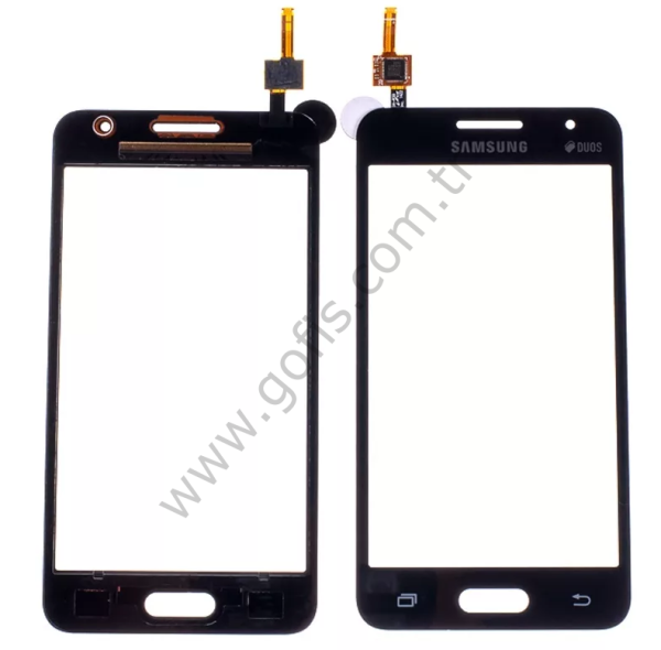 SAMSUNG GALAXY CORE 2 G355 DOKUNMATİK ÖN CAM SİYAH