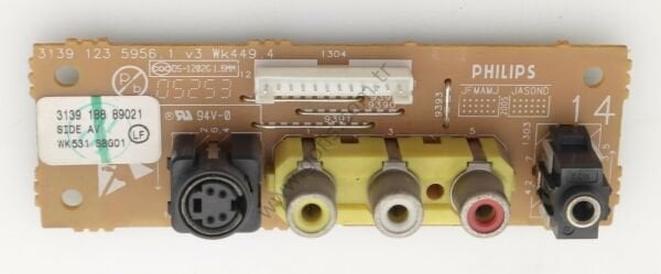 PHİLİPS 32PF5331/12 SİDE AV BOARD 3139 123 5956.1 3139 188 89021 GÖRÜNTÜ VE SES KARTI