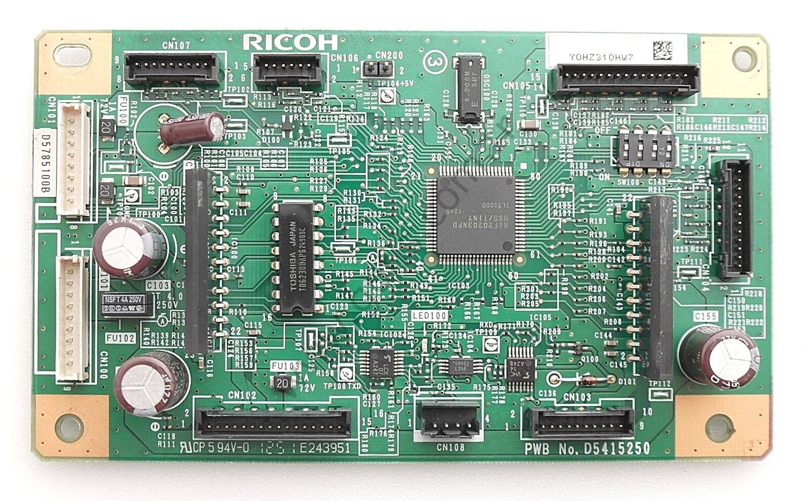 RİCOH AFİCİO DF3060 MP2852 MP3352 MPC3002 MPC3502 ARDF ANA KONTROL KARTI D5415250 D5785100