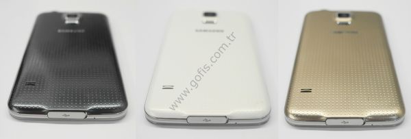 SAMSUNG GALAXY S5 ARKA PİL KAPAK + ORTA KASA PLASTİK %100 ORİJİNAL