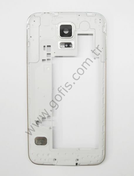 SAMSUNG GALAXY S5 ARKA PİL KAPAK + ORTA KASA PLASTİK %100 ORİJİNAL