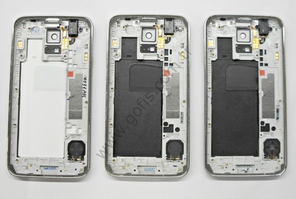 SAMSUNG GALAXY S5 ARKA PİL KAPAK + ORTA KASA PLASTİK %100 ORİJİNAL