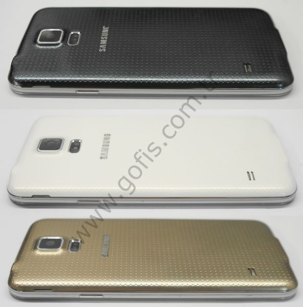 SAMSUNG GALAXY S5 ARKA PİL KAPAK + ORTA KASA PLASTİK %100 ORİJİNAL