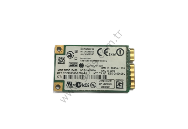 INTEL WIFI LINK 5100 512AN_MMW PD9512ANMU D080241003 480985-001 WİRELESS KART