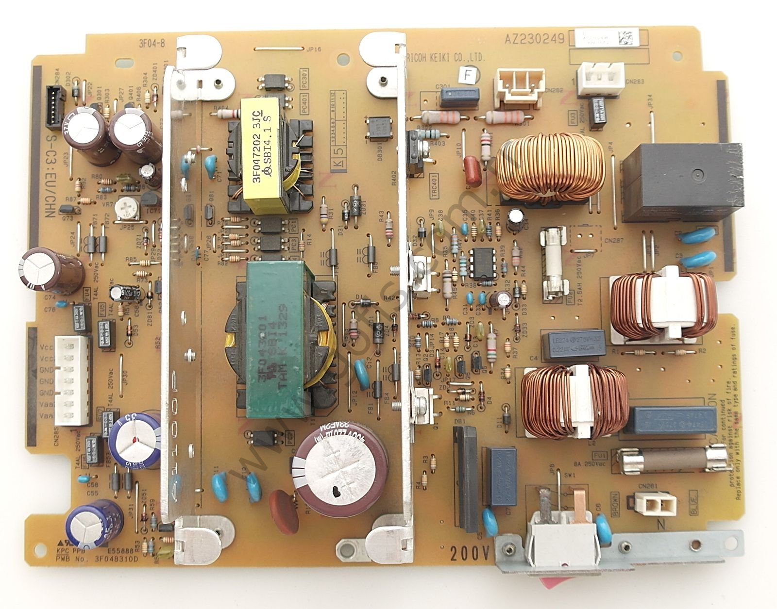 RİCOH AFİCİO MP171 MP171SPF MP201 MP201SPF TRANSFER ŞARJ BOARD 3F048310D AZ230249