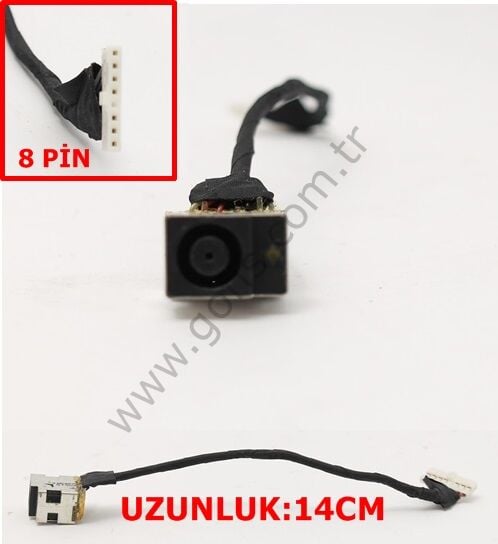HP G62 DC POWER JACK ŞARJ SOKETİ 8 PİNLİ