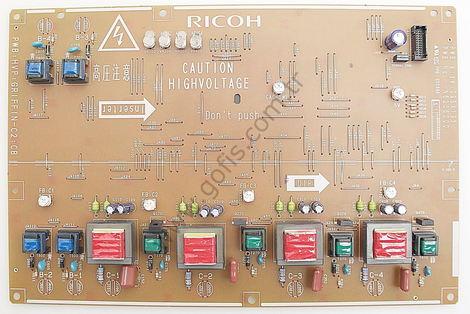 RİCOH YÜKSEK VOLTAJ BOARD KPC PPB E55888 N6206000
