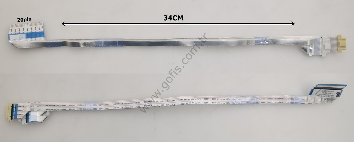 LG 49UJ6500-UB FLEX KABLO EAD63986801 34CM 20 PİN FLEX CABLE