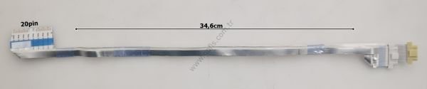 LG 49UJ6500-UB FLEX KABLO EAD63986801 34CM 20 PİN FLEX CABLE
