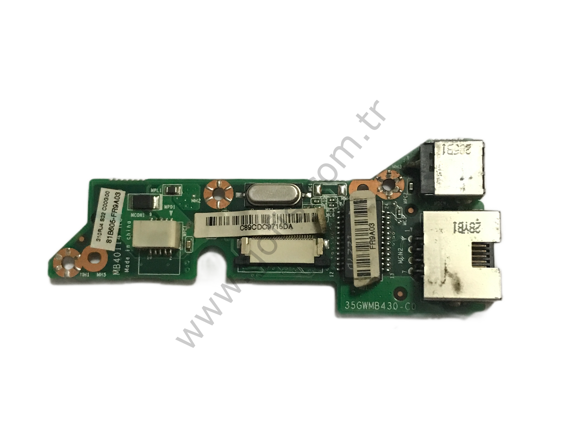 CASPER MB50 MB55 DC POWER JACK TETİK BUTONU ETHERNET BOARD 81B6055-FR9A03 35GWMB430-C0