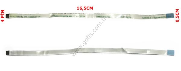 HAMBURG-W E235863 AWM 20798 80C 6V VW-1 FLEX KABLO 0,5CM 16,5CM 4 PİN FLEX CABLE