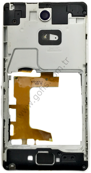 SONY XPERİA ZR C5502 C5503 ORTA KASA FULL BEYAZ