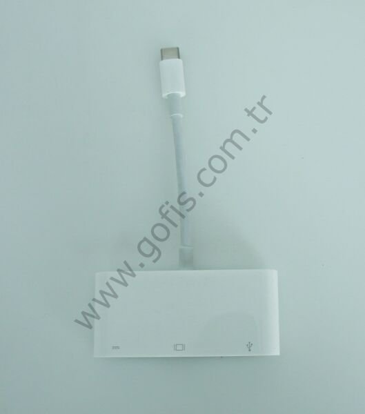 APPLE USB-C VGA ÇOKLU BAĞLANTI NOKTASI ADAPTÖRÜ A1620 %100 ORİJİNAL