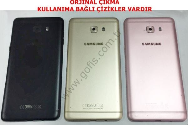 SAMSUNG GALAXY C9 PRO KASA ARKA PİL KAPAK +BUZZER +KAMERA LENS CAMI SM-C9000 %100 ORİJİNAL