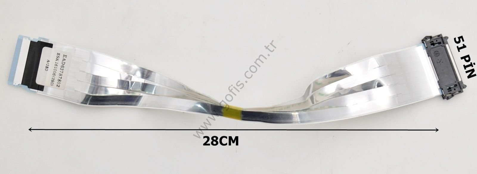 LG 43UH610V LVDS KABLO EAD63787802 28CM 51 PİN LVDS CABLE