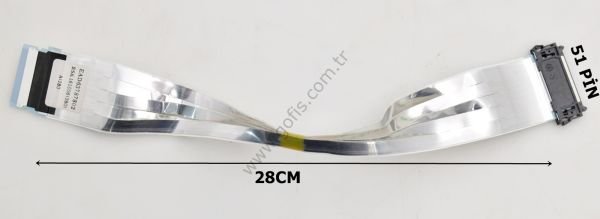 LG 43UH610V LVDS KABLO EAD63787802 28CM 51 PİN LVDS CABLE