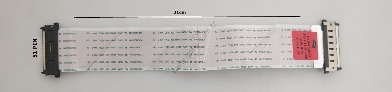 LG 32LW5500 LVDS KABLO EAD61668623 21CM 51 PİN LVDS CABLE