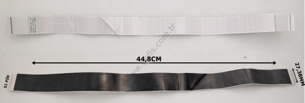 SAMSUNG UE48J6370SU LVDS FLEX KABLO BN96-35462C 27,38MM 44,8CM 51 PİN FLEX CABLE