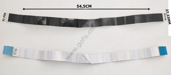 SAMSUNG UN55H8000 LVDS FFC KABLO BN96-32005D 27,33MM 54,5CM 51 PİN LVDS CABLE