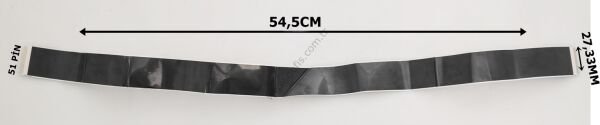 SAMSUNG UN55H8000 LVDS FFC KABLO BN96-32005D 27,33MM 54,5CM 51 PİN LVDS CABLE