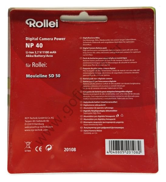 ROLLEI NP40 KAMERA BATARYASI