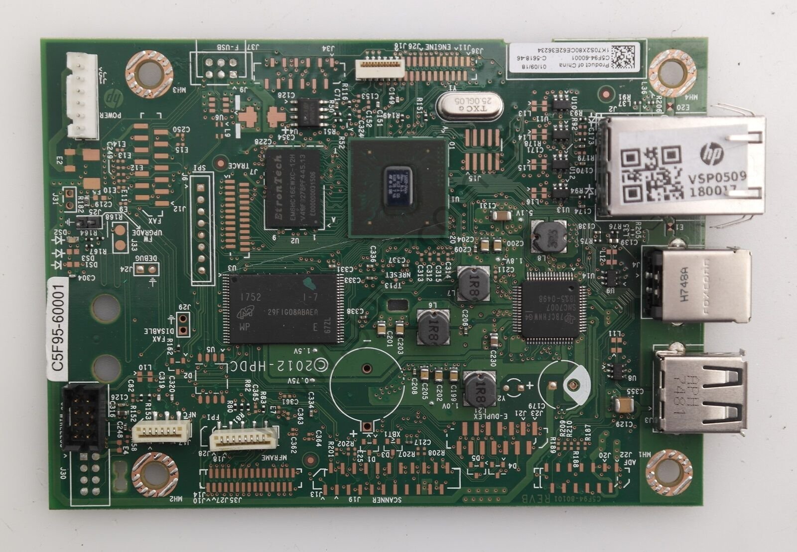 HP LASERJET PRO M402D, M402DN, M402DNE, M402DW, M402M, M402N ANAKART C5F94-60001 C5F95-60001 FORMATTER BOARD