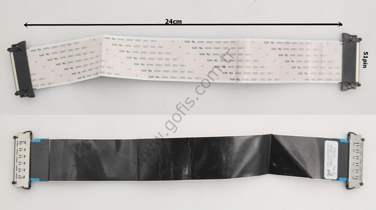 SAMSUNG UE40EH6030 LVDS KABLO BN96-22239D 24CM 51 PİN LVDS CABLE