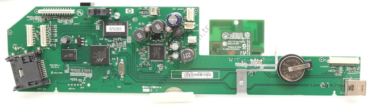 HP PHOTOSMART 5525 ANAKART CZ282-60011 CX048-80001 FORMATTER BOARD +WİFİ KART