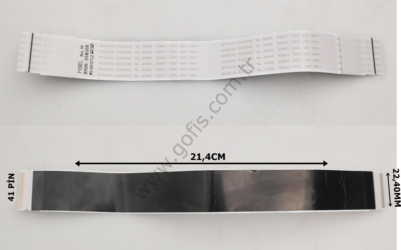 SAMSUNG UN75JU6500F LVDS KABLO BN96-35850B 22,40MM 21,4CM 41 PİN LVDS CABLE