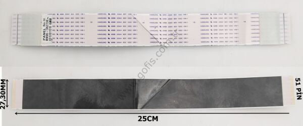 SAMSUNG UE40JU6470 LVDS KABLO BN96-36273E 27,30MM 25CM 51 PİN LVDS CABLE