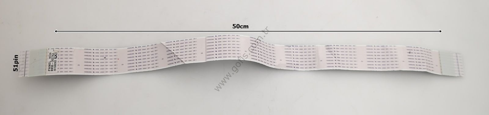 SAMSUNG UN70KU630DFXZA UN70KU6300FXZA UN50J6300AFXZA LVDS KABLO BN96-36274J 50CM 51 PİN LVDS CABLE
