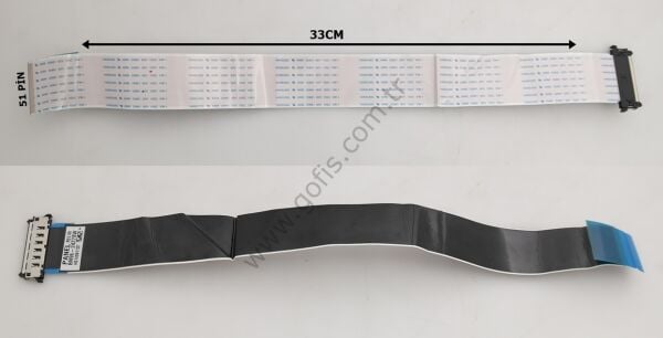 SAMSUNG UE46F6800SBXXU, SAMSUNG UE46F6500SBXXU LVDS KABLO BN96-24278W 33CM 51 PİN LVDS CABLE