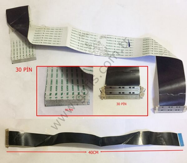 TENNRICH-S AWM 20861 105C VW-1 FLEX KABLO 30 PİN 40CM FLEX CABLE