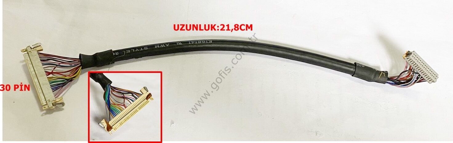 E168141 AWM STYLE 20276 LVDS KABLO 30 PİN 21,8CM