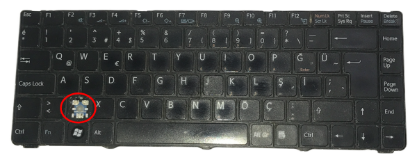 SONY VAİO PCG-7154M KLAVYE TÜRKÇE Q 53010BM20-203-G V072078BK2 *YEDEK PARÇA AMAÇLI*